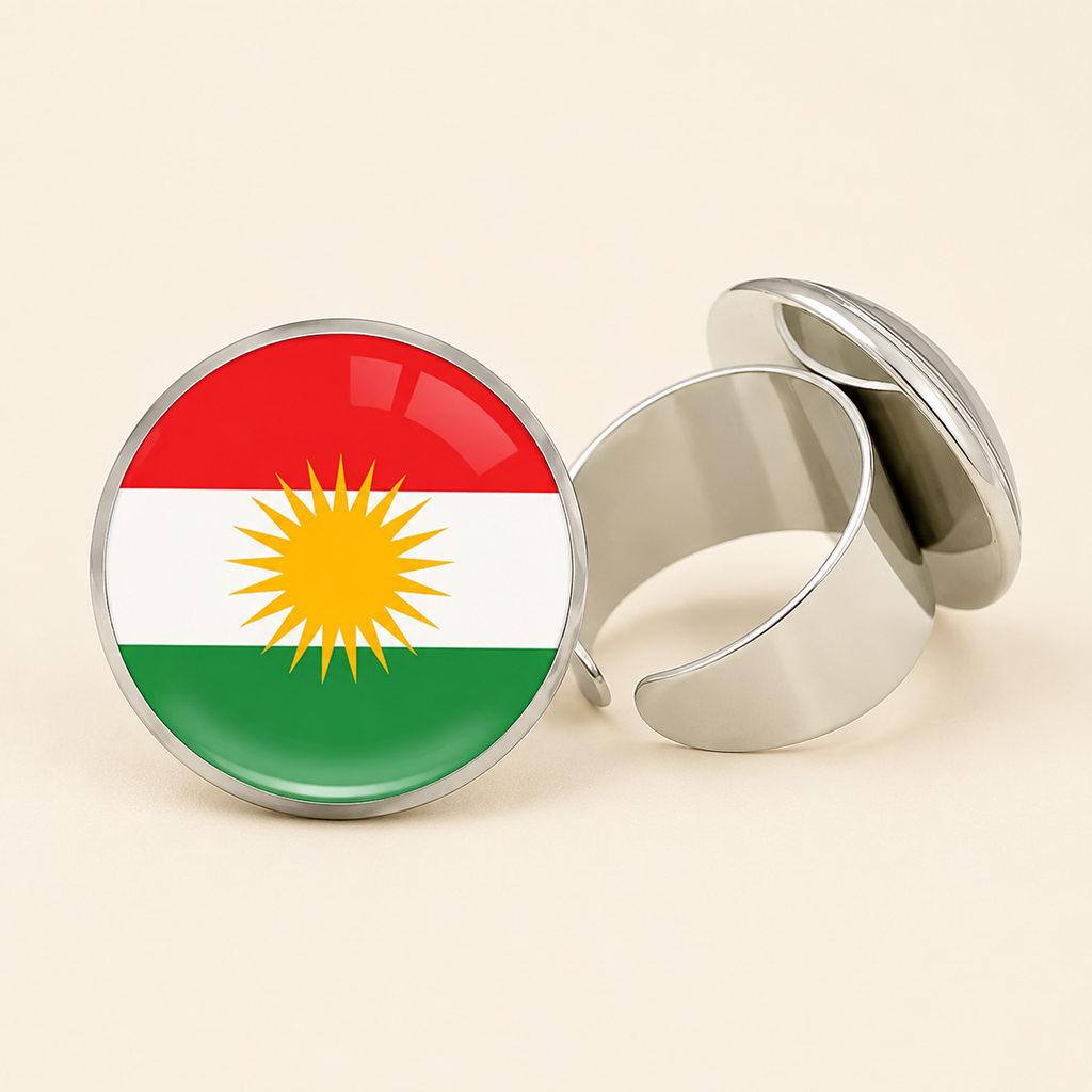 Kurdistan Flag Ring