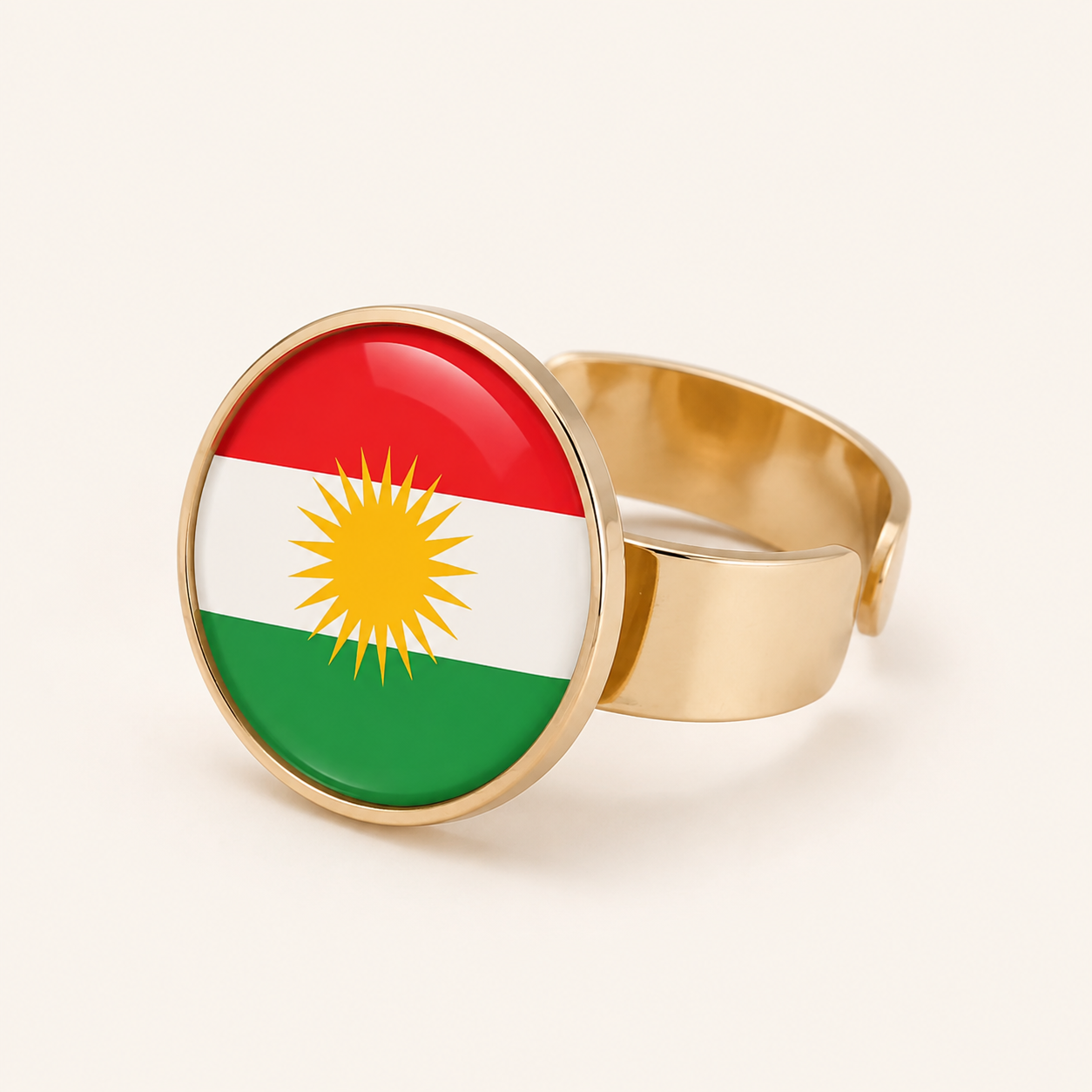 Kurdistan Flag Ring